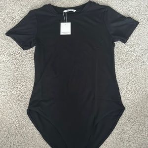 MangoPop brand new black tee bodysuit